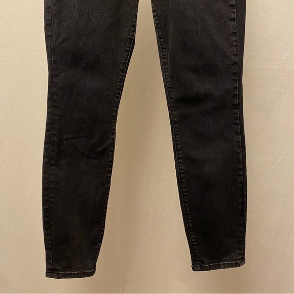 LOFT 4 (27) Curvy Skinny Jeans Washed Black Mid Rise Women’s Stretch - Picture 5 of 16